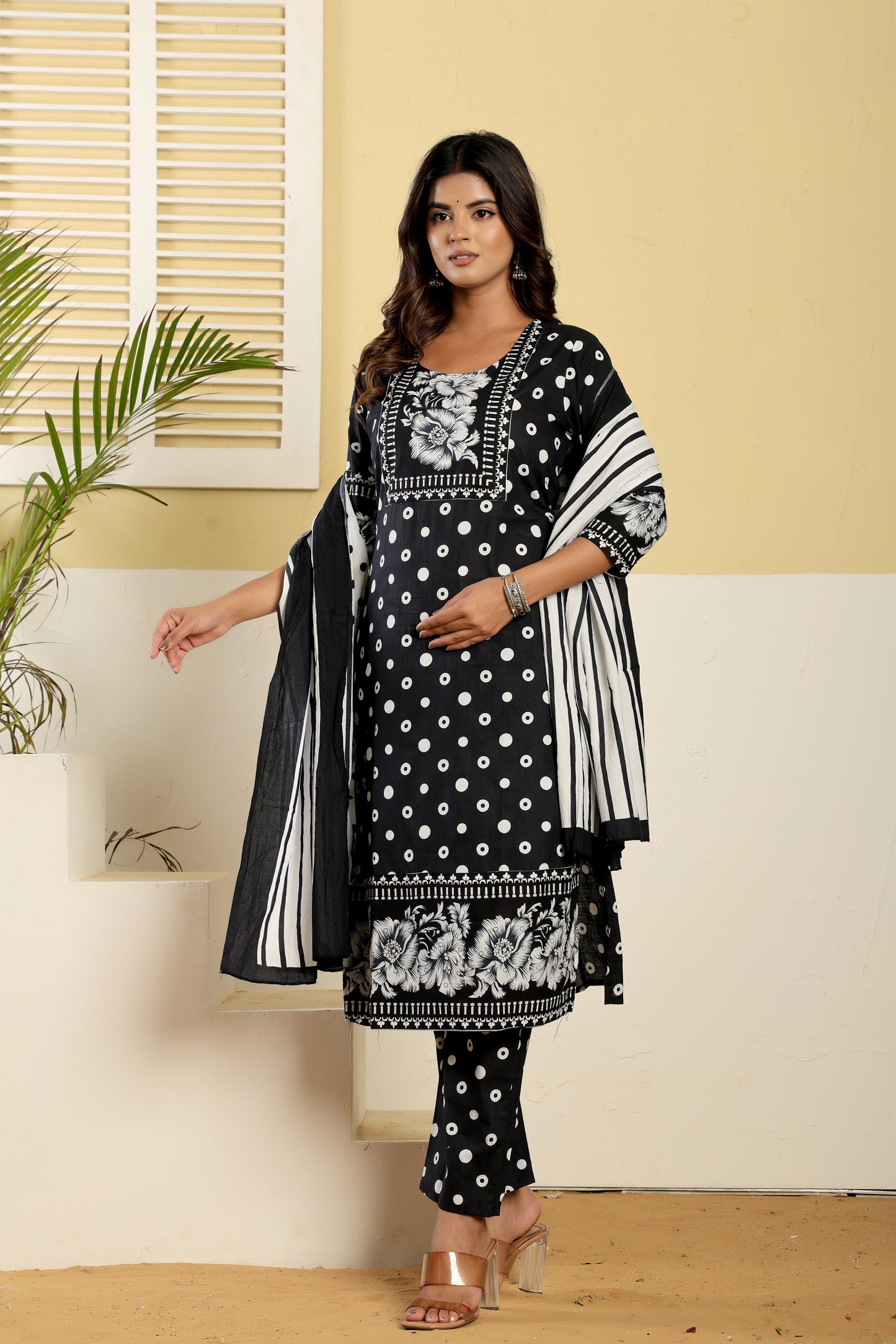 POLKA DOT COTTON 3 PEICE SET